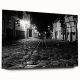 Large abstract wall art depicting Barcelona scenery in vibrant hues on acrylic glass.