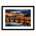 Abstract art print of the Vatican scenery in vibrant colors on a textured, extra-large framed canvas.