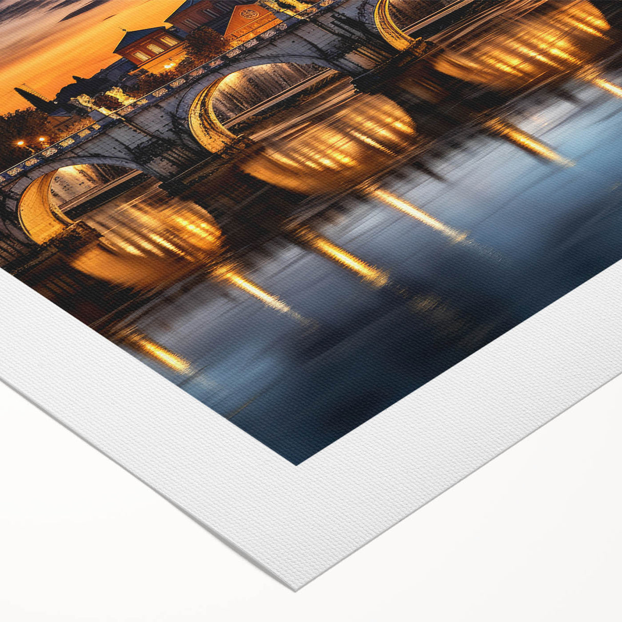 Art deco poster of the Vatican scenery in muted earth tones on rolled canvas, suitable for dining room wall art.
