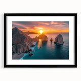 Extra large wall art featuring an abstract depiction of Baja California in vibrant.