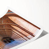 Extra large rolled print featuring line art flowers in monochrome, ideal for large living room wall art.