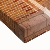 Landscape art painting of a Middle Eastern scenery in black and white on a large stretched canvas.