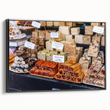 Black and white framed canvas of Jerusalem landscape, ideal for bedroom wall art.