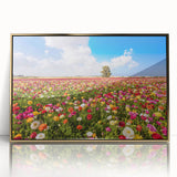 Art Deco poster of a Middle Eastern scenery in gold tones on acrylic, framed, ideal for modern art wall decor.