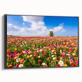 Black and white framed canvas depicting a vintage-style Middle Eastern landscape, ideal for bedroom wall decor.