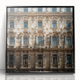 Large abstract wall art depicting a Saudi Arabian landscape in muted earth tones on a framed acrylic print.