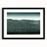 Abstract art print of Auckland skyline in colorful, textured style on extra large black-framed canvas.