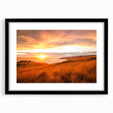 Abstract art print of a colorful, textured New Zealand Canterbury scenery on a large canvas, ideal for living room decor.