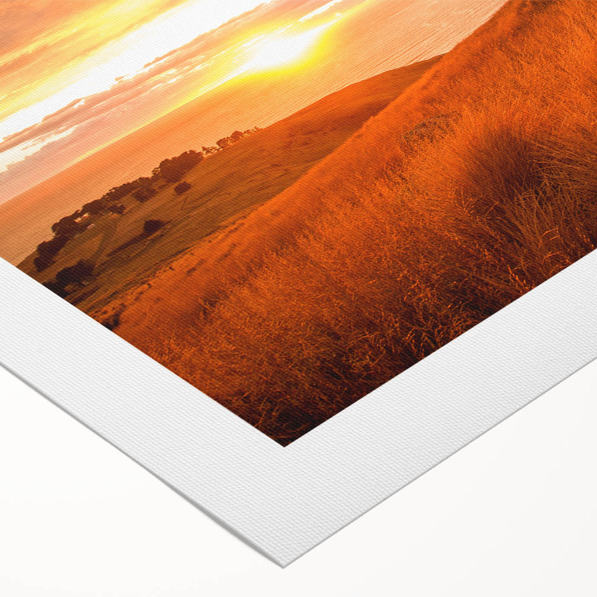 Art deco poster of Canterbury, New Zealand scenery on rolled canvas, featuring muted earth tones.