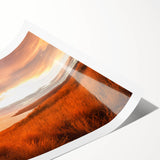 Extra large wall art featuring line art flowers in muted tones, printed on rolled canvas, ideal for large living room decor.