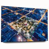 Large abstract depiction of Bolivian scenery in vibrant earth tones on acrylic glass, ideal for bedroom or dining room art.