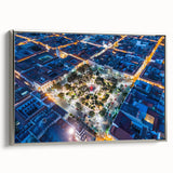 Framed canvas landscape art painting of a Bolivian scenery.