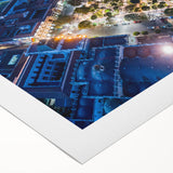 Art deco poster of a Bolivian landscape in muted earth tones on rolled canvas, suitable for dining room wall art.