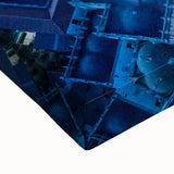 Black and white landscape painting of Bolivian scenery on large stretched canvas, suitable for bedroom wall art.