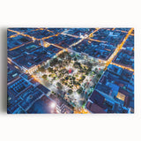 Black and white photograph of Bolivian landscape on stretched canvas, ideal for kitchen art.