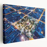 Scenic depiction of a Bolivian landscape on a large stretched canvas, featuring earthy tones, ideal for kitchen wall art.