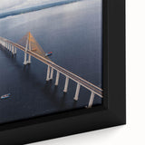 Extra large framed canvas featuring a textured depiction of a colorful South American landscape, ideal for living room decor.