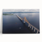 Black and white photo of a Brazilian landscape on a large stretched canvas, ideal for kitchen wall art.