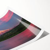 Extra large wall art featuring line art flowers, soft pastel tones on a rolled print, ideal for large living room decor.