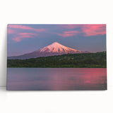 Black and white stretched canvas of Chilean landscape, ideal for kitchen wall art or bedroom ambiance.