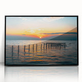 Large abstract wall art depicting a stylized Alabama scenery in black and white acrylic, framed.