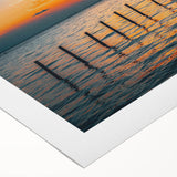 Art deco poster of Alabama scenery in muted earth tones on rolled canvas, suitable for dining room wall art.