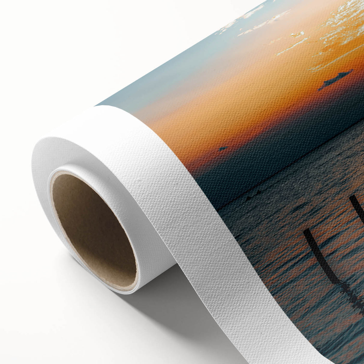 Art Deco poster of Alabama scenery in pastel colors on rolled canvas, ideal for nursery wall art.