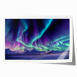 Serene Alaskan landscape on a rolled canvas, featuring muted earth tones, ideal for dining room wall art.