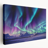 A panoramic Alaskan landscape on stretched canvas, showcasing muted earth tones, ideal for kitchen wall art.