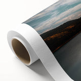 Art deco poster featuring a serene Arkansas landscape in pastel shades on rolled canvas, ideal for nursery wall art.