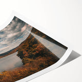 Extra large rolled print featuring line art flowers in neutral tones, ideal for large living room wall art.