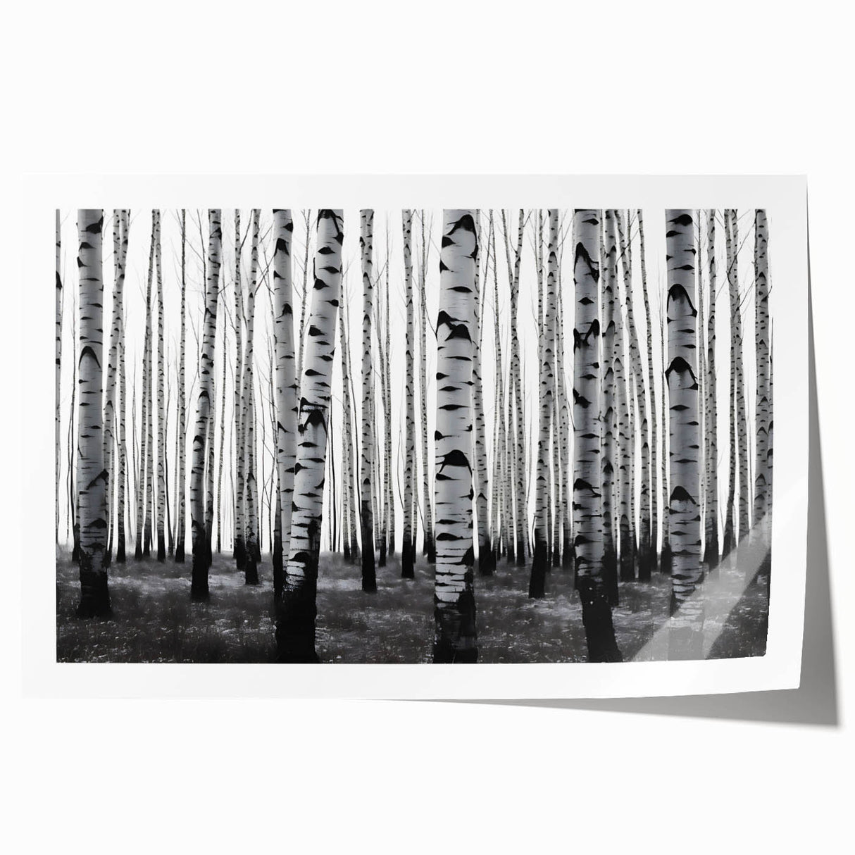Extra large rolled print of Aspen, Colorado scenery in muted earth tones, ideal for art wall dining room.