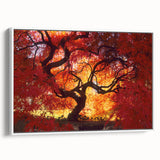 Vintage poster art of Connecticut scenery in muted colors on framed canvas, ideal for living room decor.