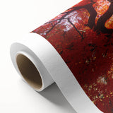 Art deco poster of Connecticut scenery in pastel shades on rolled canvas, ideal for nursery wall art.