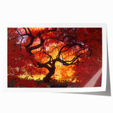 Extra large rolled canvas featuring a Connecticut scenery in soft pastel shades, ideal for dining room wall art.