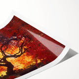 Extra large rolled print of line art flowers in monochrome, ideal for large living room wall art.