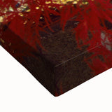 Large art of a Connecticut landscape in black and white on stretched canvas, suitable for bedroom wall decor.