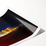 Extra large wall art featuring line art flowers in soft pastel tones on a rolled print, suitable for large living room decor.