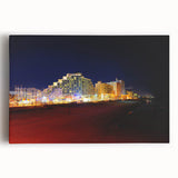 Black and white stretched canvas of Daytona scenery, ideal for kitchen wall art.