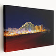 Daytona beach scene in pastel shades on stretched canvas, ideal for kitchen wall art.