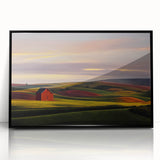 Large abstract wall art of Idaho scenery in black and white tones on a framed acrylic, suitable for modern art wall decor.