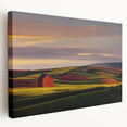 Idaho landscape on large stretched canvas, featuring muted earth tones, ideal for kitchen wall art.