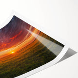 Extra large rolled print featuring line art flowers in neutral tones, ideal for large living room wall art.