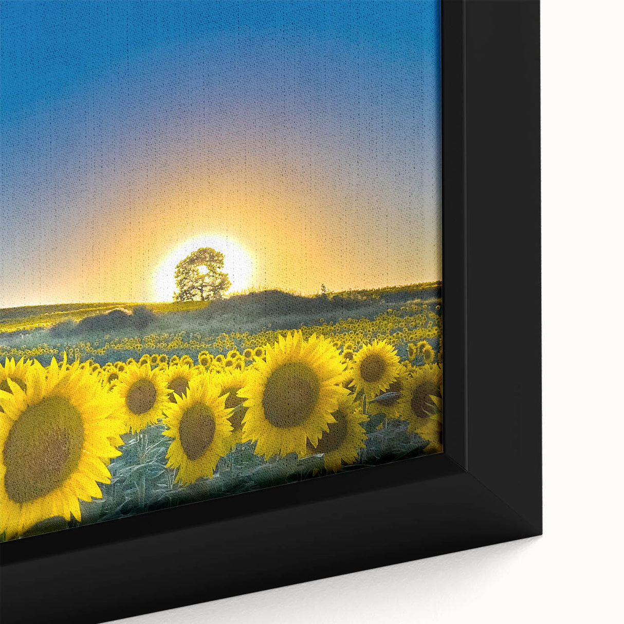 Extra large framed canvas of a textured, colorful Kansas scenery in muted earth tones, ideal for living room decor.