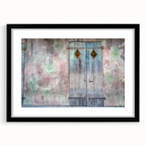 Abstract art print of New Orleans in vibrant, colorful hues on a large textured canvas, ideal for living room decor.