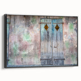 Black and white vintage poster art of New Orleans landscape on framed canvas, ideal for bedroom wall decor.