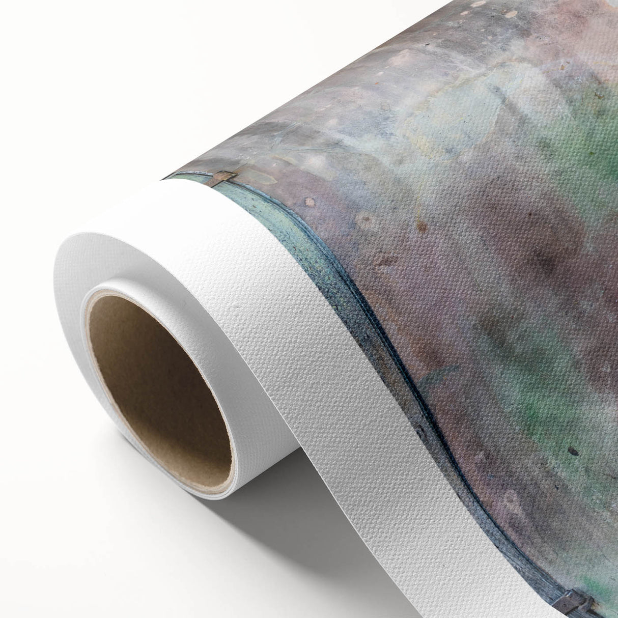 Art Deco poster of New Orleans scenery in muted colors on rolled canvas, suitable for nursery wall art.