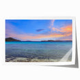 Rolled print of Charlotte, North Carolina skyline in muted blue tones, ideal for art wall dining room decor.