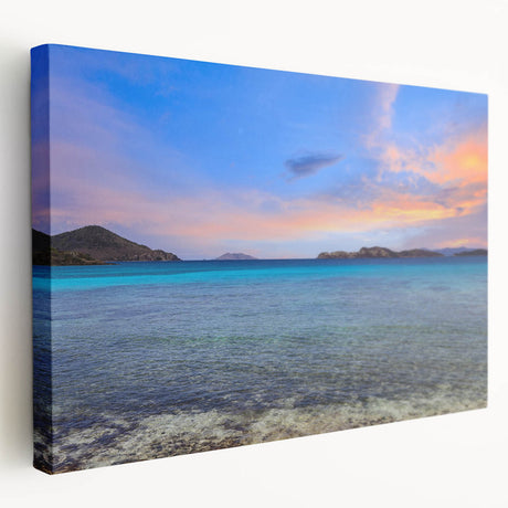 Charlotte skyline depicted in muted blue and gray tones on a large stretched canvas, ideal for kitchen wall art.