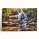 Black and white photo of West Virginia landscape on large stretched canvas, ideal for kitchen wall art.